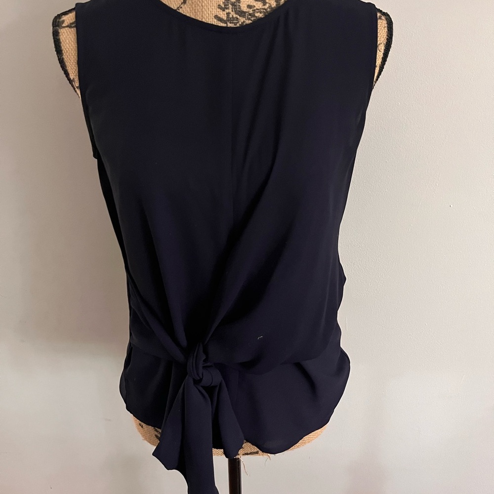 Banana Republic Dark Blue Sleeveless Blouse